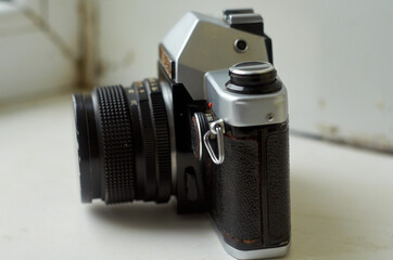 Photo of non-working Soviet film camera