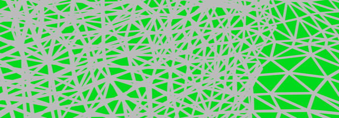 Poster - abstract 3d background with bi-dimensional green mesh on red background