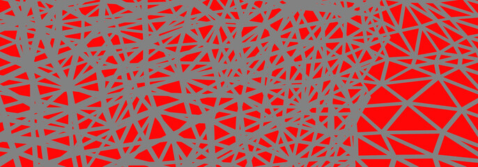 Poster - abstract 3d background with bi-dimensional red mesh on red background