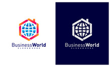 World House Logo Vector Template, Creative World Logo Design Concepts