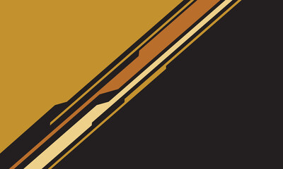 Wall Mural - Abstract yellow triangle orange circuit cyber line on grey with blank space design modern futuristic technology background vector illustration.