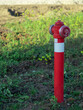 Hydrant przy drodze w Polsce na wsi 
