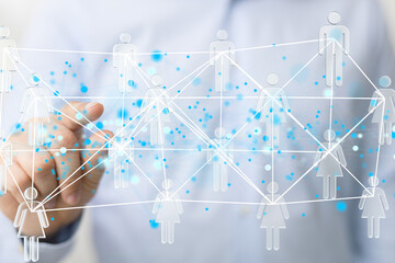 organization chart team concept networking business