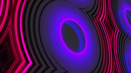 Poster - Spiral wavy texture with neon lighting, computer generated. 3D rendering of color plasma backdrop