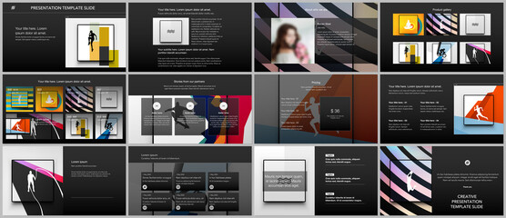 Wall Mural - vector templates for website design, presentations, portfolio. templates for presentation slides, le
