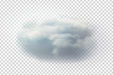 Wall Mural - vector realistic isolated cloud for template decoration and covering on the transparent background. 