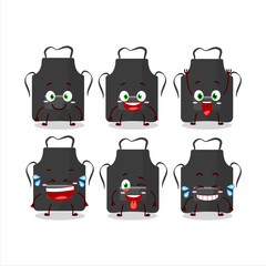 Sticker - Cartoon character of black appron with smile expression