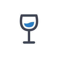 Poster - Wine glass icon