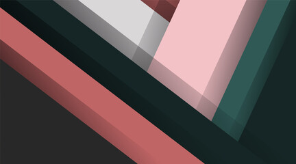 Wall Mural - abstract vector modern material design background. overlapping shapes