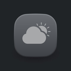 Sticker - Mostly Cloudy - Icon