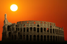 Colosseum In Sunset 