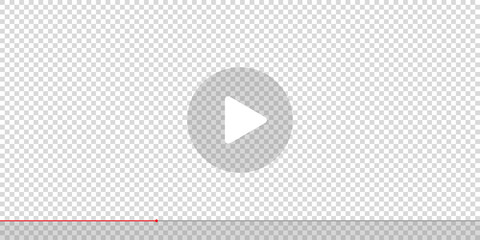 play button vector icon. white start video buttons on transparent background. music sign ui screen. watch online video symbol illustration