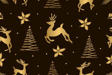 Happy Holidays Seamless pattern vector. Happy New year 2021 background. Happy Winter patterns design concept for fabric, cover, invitation card, website banner, social media story and post.