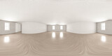 Fototapeta  - abstract white room 360 degree panorama vr hdr style 3d render illustration