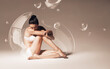 © Artem Popov - calm healthy woman resting in the bubble
