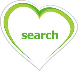 Poster - Text Search. SEO web development concept