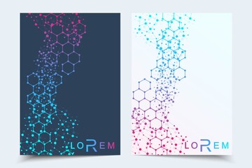 Wall Mural - vector templates for brochure magazine leaflet flyer cover booklet annual report. modern futuristic 