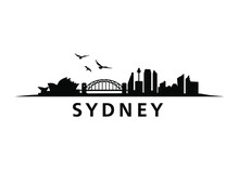 Sydney Skyline Landscape City Silhouette Buildings
