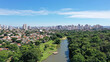 Panoramic view of the Botanical Garden of Goiania, Goias, Brazil 