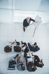 Wall Mural - group of business people at a presentation in the conference room