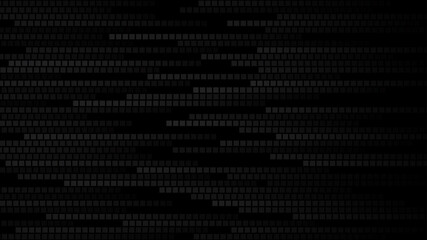 Wall Mural - abstract background of small squares or pixels in shades of black and gray colors