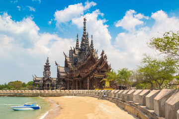 Canvas Print - Sanctuary of Truth in Pattaya