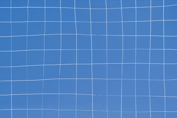 Poster - Blue tile wall texture background distorted