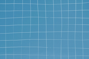 Wall Mural - Distorted steel blue pool tile pattern background