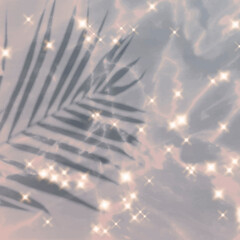 Wall Mural - tropical leaf sparkle effect background image