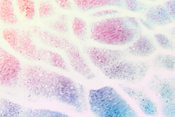 Wall Mural - glitter blue pink ombre water texture background