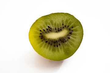 halves of green kiwi. High quality photo