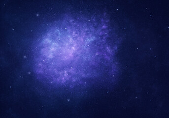 Wall Mural - nebula and stars in night sky. space background.