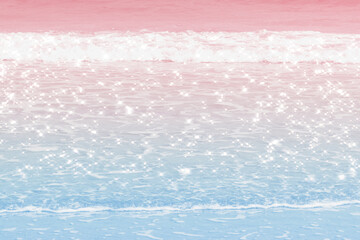 Wall Mural - pastel ombre ocean waves background image