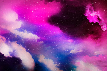 Wall Mural - colorful abstract universe textured background