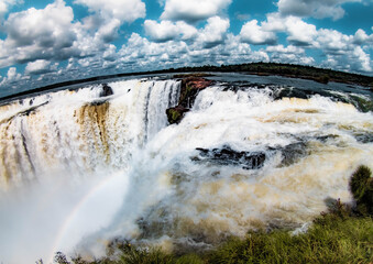 Poster - old bridge over the river iguazu falls 