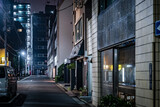 Fototapeta  - 東京都中央区の路地裏夜景