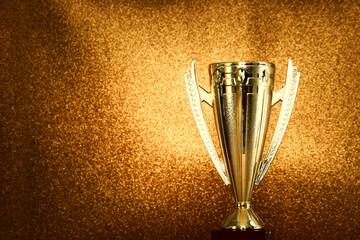 Wall Mural - Image of champion golden trophy