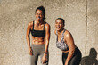 © Jacob Lund - Fitness women smiling after workout session