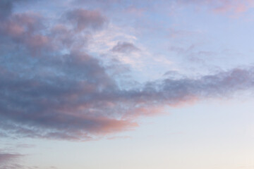 Wall Mural - beautiful sky with clouds at sunset, sky remplacement, nature background