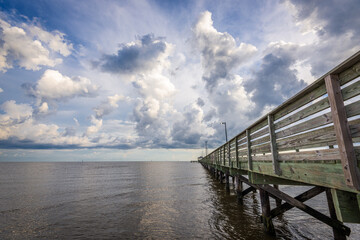 Wall Mural - Biloxi, Mississippi at Lighthouse Pier