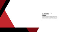 Red Black White Abstract Presentation Background