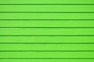 Sticker - Wall panel paint green color synthetic wooden plank texture surface background.Outdoor panel engineered wood nature pattern or abstract backdrop vintage  horizontal lines,summer design and decoration.