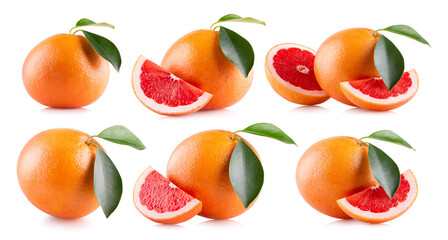 Wall Mural - Ripe red grapefruits