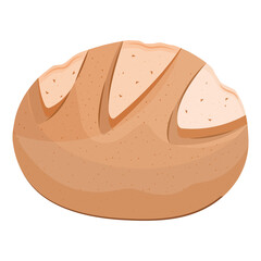 Poster - bread ball delicious pastry product icon vector illustration design