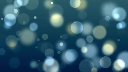 festive bokeh bouncing blurred light balls colourful particle abstract background