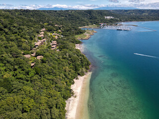 Wall Mural - Aerial View of Peninsula Papagayo and Andaz Papagayo Hotel in Costa Rica