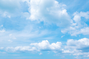 Wall Mural - beautiful blue sky clouds for background.