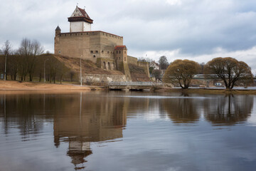 Wall Mural - View of Narva Herman Castle, Estonia