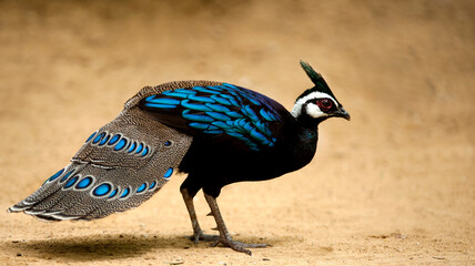 Wall Mural - Palawan Peacock-Pheasant, Polyplectron napoleonis