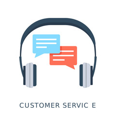 Canvas Print - 
Customer Service Flat Vector Icon
